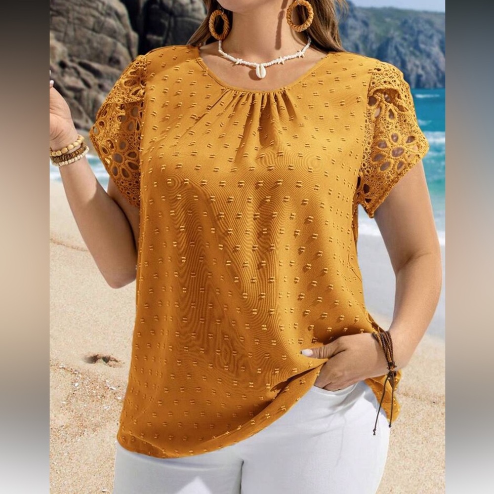 Elegant Yellow Women's Top